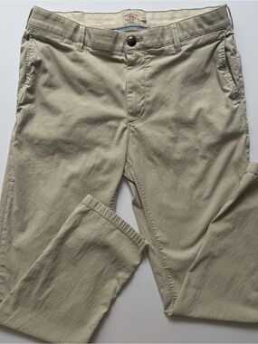 Faherty All Day Chino Pants Men’s 34x30 Stone Straight Leg Stretch Casual